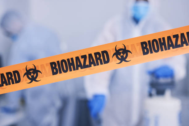 Professional Biohazard Cleanup technician working in New Ross, IN